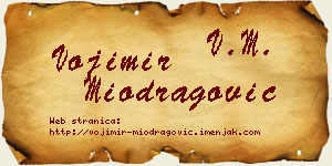 Vojimir Miodragović vizit kartica